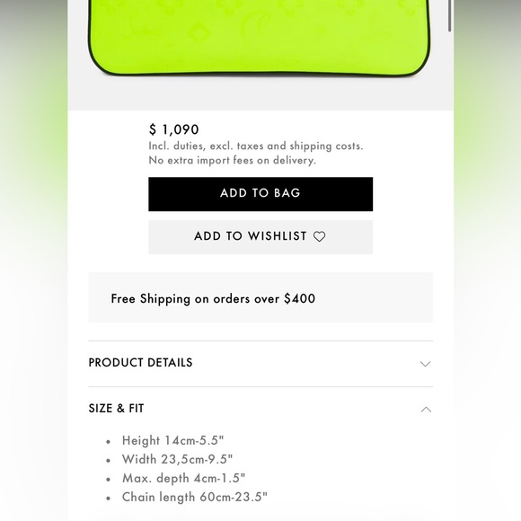 Christian Louboutin Loubila Leather Clutch — Neon Green / Like New - Picture 8 of 8